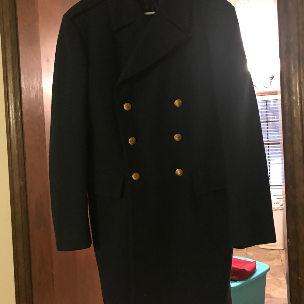 Navy Blue Trench Coat - image 2